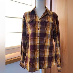 Kuhl Long Sleeve Button Front Flannel Shirt Size M